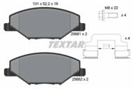 2568101 TEX - Klocki hamulcowe TEXTAR /przód/ VAG FABIA/RAPID 1.2 11-