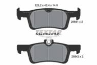 2584104 TEX - Klocki hamulcowe TEXTAR /tył/ FORD FIESTA 1.0-1.1/1.5 TDCI 17-