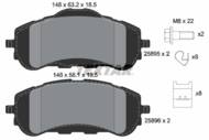 2589501 TEX - Klocki hamulcowe TEXTAR /przód/ PSA 308 13- TARCZA 283MM