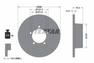 92040600 TEX - Tarcza hamulcowa TEXTAR /przód/ LAND ROVER DEFENDER 90-12/DISCOVERY 89-98/RANGE -94 298X14M