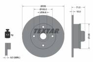 92041803 TEX - Tarcza hamulcowa TEXTAR /tył/ VAG GOLF/PASSAT