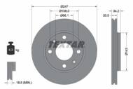 92043103 TEX - Tarcza hamulcowa TEXTAR /przód/ PSA XSARA/2