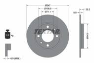 92055003 TEX - Tarcza hamulcowa TEXTAR /tył/ PSA 306/XSARA/206/ZX