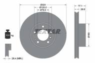 92058300 TEX - Tarcza hamulcowa TEXTAR /przód/ BMW E38/39 94-