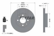 92060700 TEX - Tarcza hamulcowa TEXTAR /przód/ HONDA CIVIC -92/CRX -92