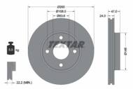 92063503 TEX - Tarcza hamulcowa TEXTAR /przód/ FORD MONDEO