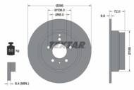 92066803 TEX - Tarcza hamulcowa TEXTAR /tył/ VOLVO S70/V70