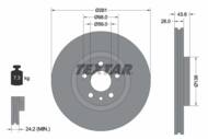 92074003 TEX - Tarcza hamulcowa TEXTAR /przód/ FIAT SCUDO/JUM