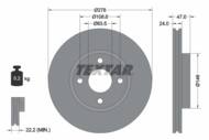 92075400 TEX - Tarcza hamulcowa TEXTAR /przód/ FORD MONDEO