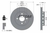 92078500 TEX - Tarcza hamulcowa TEXTAR /przód/ KIA SHUMA/SEPHIA 1.5-1.8 16V 93-01