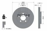 92082205 TEX - Tarcza hamulcowa TEXTAR /przód/ VAG GOLF 4/A3