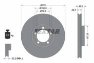 92088200 TEX - Tarcza hamulcowa TEXTAR /przód/ FORD TRANSIT 94- KOŁA 15