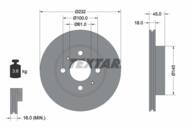 92090900 TEX - Tarcza hamulcowa TEXTAR /przód/ NISSAN ALMERA -98 BEZ ABS