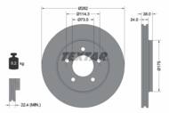 92108700 TEX - Tarcza hamulcowa TEXTAR /przód/ CHRYSLER VOYAGER 95-01