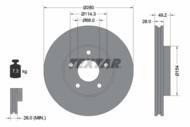 92109403 TEX - Tarcza hamulcowa TEXTAR /przód/ NISSAN PRIMERA