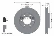 92113000 TEX - Tarcza hamulcowa TEXTAR /przód/ TOYOTA HI-ACE 95-06