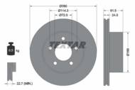 92113500 TEX - Tarcza hamulcowa TEXTAR /przód/ JEEP CHEROKEE/GRAND CHEROKEE -99/WRANGLER