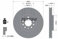 92118303 TEX - Tarcza hamulcowa TEXTAR /przód/ GM VECTRA C