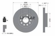 92120705 TEX - Tarcza hamulcowa TEXTAR /przód/ VAG CADDY/GOLF/JETTA 05-