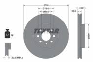 92129303 TEX - Tarcza hamulcowa TEXTAR /przód/ GM ASTRA H