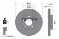 92130303 TEX - Tarcza hamulcowa TEXTAR /przód/ MAZDA 3/5 03- KOŁA 15