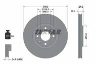 92133203 TEX - Tarcza hamulcowa TEXTAR /przód/ PSA C4 2.0HDI