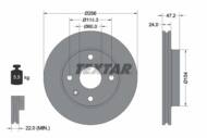 92133500 TEX - Tarcza hamulcowa TEXTAR /przód/ CHEVROLET EPICA 06-/EVANDA/REZZO 256MM PATRZ KATALOG