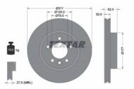 92134505 TEX - Tarcza hamulcowa TEXTAR /przód/ LAND ROVER DISCOVERY 04- 2.7TD/RANGE 04-