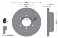 92135103 TEX - Tarcza hamulcowa TEXTAR /tył/ MITSUBISHI PAJERO 00-/07-