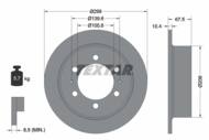 92138500 TEX - Tarcza hamulcowa TEXTAR /tył/ SSANGYONG REXTON/MUSSO/KORANDO