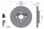 92141903 TEX - Tarcza hamulcowa TEXTAR /przód/ TOYOTA/PSA P.