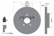 92144403 TEX - Tarcza hamulcowa TEXTAR /przód/ HONDA CIVIC 06-/FR-V