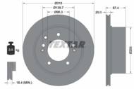 92147400 TEX - Tarcza hamulcowa TEXTAR /tył/ KIA SORENTO