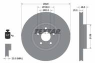 92149105 TEX - Tarcza hamulcowa TEXTAR /przód/ VOLVO C70/S40/V50 04-12