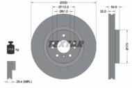 92150603 TEX - Tarcza hamulcowa TEXTAR /przód/ DB W164/W251