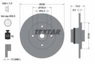 92154003 TEX - Tarcza hamulcowa TEXTAR /tył/ RENAULT CLIO/MEGANE 96-03 Z ŁOŻYSKIEM ABS