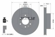 92155900 TEX - Tarcza hamulcowa TEXTAR /przód/ IVECO DAILY 06-/11-/14-