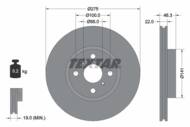 92156200 TEX - Tarcza hamulcowa TEXTAR /przód/ TOYOTA YARIS 06- JAPAN