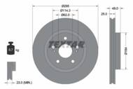 92156503 TEX - Tarcza hamulcowa TEXTAR /przód/ SUZUKI GRAND VITARA 1.6-3.2 05-