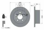 92157403 TEX - Tarcza hamulcowa TEXTAR /tył/ FIAT DUCATO 06- 1100-1500-1700KG