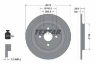 92161903 TEX - Tarcza hamulcowa TEXTAR /tył/ TOYOTA YARIS 1.0-1.5 05-