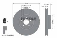 92163505 TEX - Tarcza hamulcowa TEXTAR /przód/ DB W204/W212/C207/R172 1.8-3.5 07-