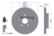 92163803 TEX - Tarcza hamulcowa TEXTAR /przód/ TOYOTA AURIS 06- JAPONIA