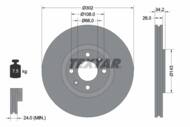 92168503 TEX - Tarcza hamulcowa TEXTAR /przód/ PSA 308 07- 2.0HDI