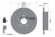 92169100 TEX - Tarcza hamulcowa TEXTAR /tył/ FORD EXPLORER 93-