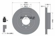 92170603 TEX - Tarcza hamulcowa TEXTAR /tył/ MITSUBISHI LANCER VI 2.0 16V 08.96-08.03