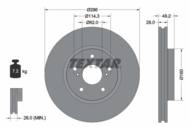 92174303 TEX - Tarcza hamulcowa TEXTAR /przód/ LEXUS IS 05-