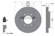 92180203 TEX - Tarcza hamulcowa TEXTAR /przód/ MITSUBISHI L200 06-