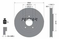 92181503 TEX - Tarcza hamulcowa TEXTAR /przód/ CHRYSLER VOYAGER 00-