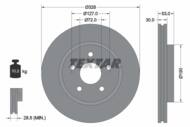 92184505 TEX - Tarcza hamulcowa TEXTAR /przód/ JEEP COMMANDER/GRAND CHEROKEE 3.7-5.7 4X4 05-10